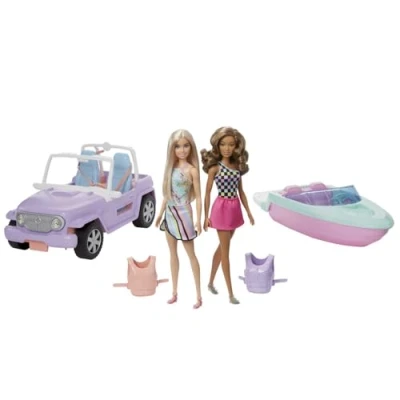 Afbeelding van Mattel Games Barbie En Voertuigen Roze