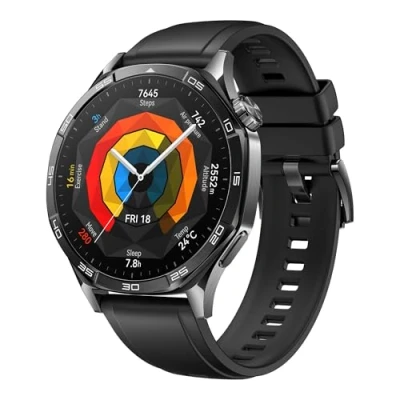 Afbeelding van HUAWEI Watch GT 5 46 mm smartwatch, elegant design, nieuwe loop en fietsmodus, gezondheidsbewaking, 14 dagen batterijduur, iOS Android, zwart