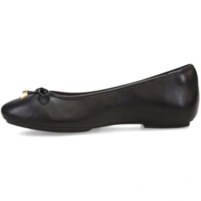 Afbeelding van Fitflop Delicato Ballerina&#039;s van zacht leer met strik voor dames, zwart.