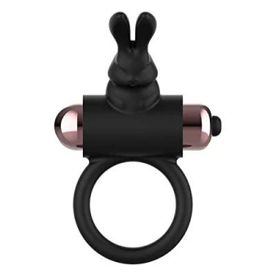 Afbeelding van Coquette Toys Cock Ring With Vibrator Black/ Gold Vibrating Cockring Sex for Man Toy Couples