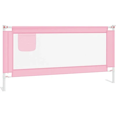 Afbeelding van vidaXL Bedhekje peuter 180x25 cm stof roze