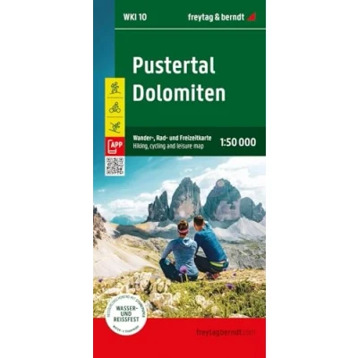 Afbeelding van Pustertal Dolomiten, Wander , Rad und Freizeitkarte 1:50.000, freytag &amp; berndt, WKI 10