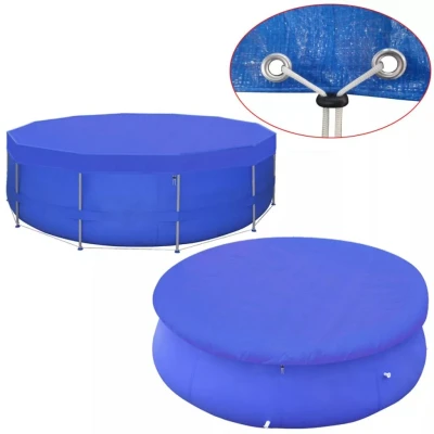 Afbeelding van Zwembadafdekking PE rond 460 cm 90 g/m²