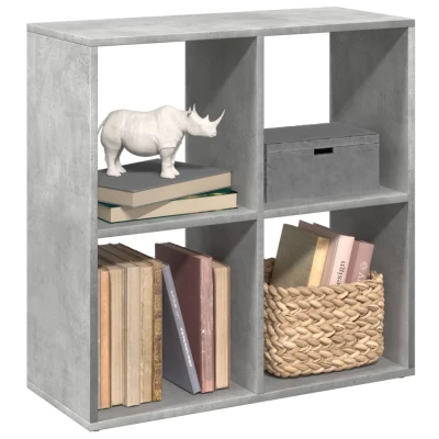 Afbeelding van Kamerscherm / boekenkast 69,5x29x69,5 cm hout betongrijs