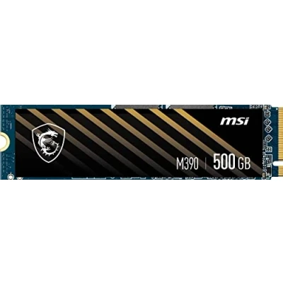 Afbeelding van MSI SPATIUM M390 NVMe M.2 SSD harde schijf 500 GB Gen3x4 1.4 afmetingen 80,0 x 22.0 2.15 leessnelheid 3300 MB/s, schrijven 2300 zwart