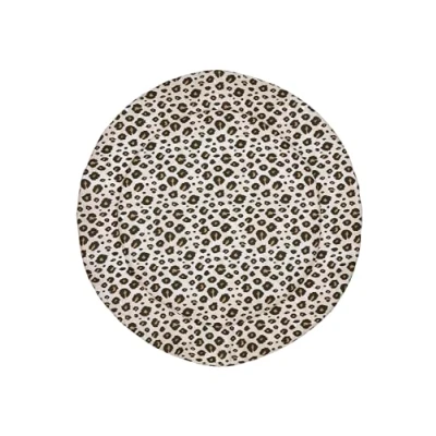Afbeelding van Meyco Boxkleed rond Leopard Sand melange 95 cm