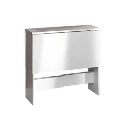 Afbeelding van Papillon klaptafel met 2 kleppen, van gelamineerde spaanplaat, wit 103 / 67 28 x 76 73,4 cm (l d h)