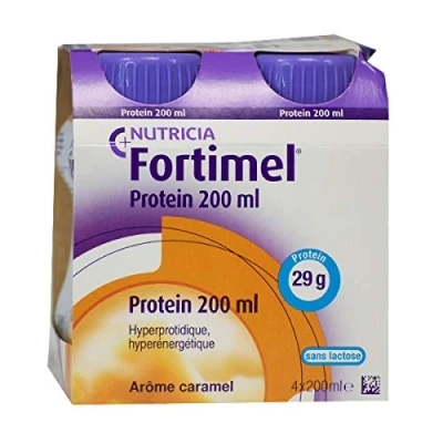Afbeelding van Nutricia Fortimel Protein Aroma Vloeibaar Karamel 4 x 200 ml