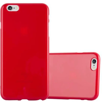 Afbeelding van Cadorabo Hoesje geschikt voor Apple iPhone 6 PLUS / 6S in JELLY ROOD Beschermhoes gemaakt van flexibel TPU silicone Case Cover