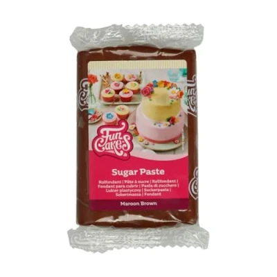 Afbeelding van FunCakes Rolfondant Bruin 250g Fondant voor Cupcakes en Taarten
