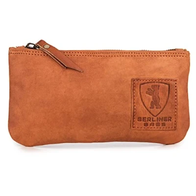 Afbeelding van Berliner Bags Vintage lederen etui, Bruin, Extra tas