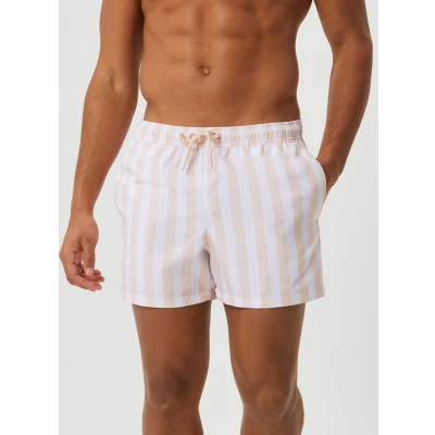 Afbeelding van Björn Borg SWIM Zwemshorts, Heren, Maat: Large, Pink/white