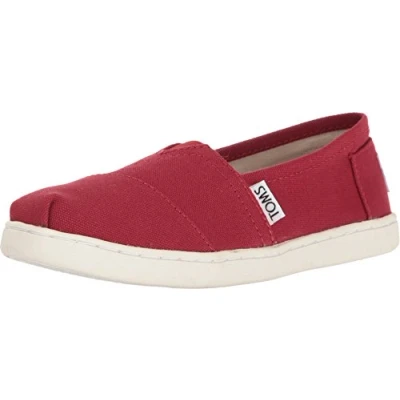 Afbeelding van TOMS Alpargata Core, platte pantoffels voor kinderen, uniseks, Rood