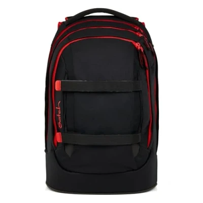 Afbeelding van Satch 5e klasse, ergonomisch, 30 l capaciteit, stabiel, maximale organisatie, Fire Phantom Zwart, Eén maat
