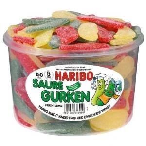 Afbeelding van Haribo Zure Bommen 150stuks