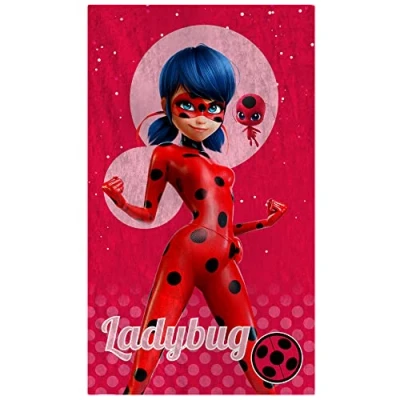 Afbeelding van Miraculous Supergirl Strandlaken 70 x 120 cm Katoen