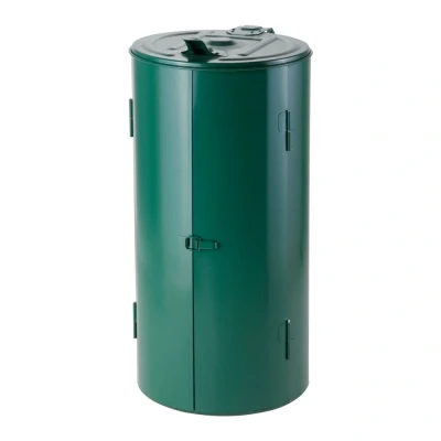 Afbeelding van Afvalzakhouder 120ltr met deur groen