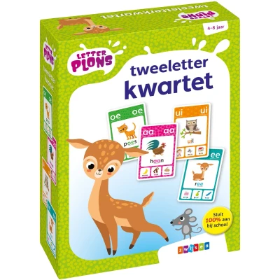 Afbeelding van Letterplons tweeletterkwartet