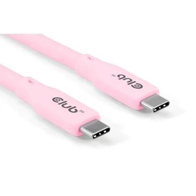 Afbeelding van CLUB3D USB C cable pink, 2 m, C, USB4 Gen 3x2
