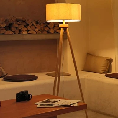 Afbeelding van Aigostar 13AT1 Staande lamp Vloerlamp H 143cm E27 Fitting Leeslamp Staanlamp Woonkamer Slaapkamer Excl. lichtbron