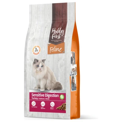 Afbeelding van Hobbyfirst Feline Sensitive Digestion Kalkoen Kattenvoer 1.5 kg