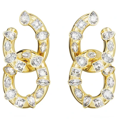 Afbeelding van Swarovski dames Dextera oorstekers verguld in de kleur Goud