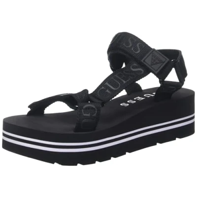 Afbeelding van GUESS Avin Damessandalen, zwart., 40 EU