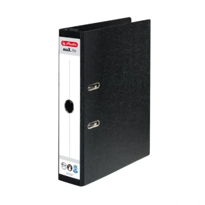 Afbeelding van Herlitz, Map, Hangmap maX.file, rugbreedte: 70 mm, zwart DIN A4, van hardboard, rugetiket gelijmd (A4, 70 mm, 1 x)