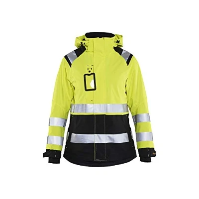 Afbeelding van Blåkläder 4904 1987 Dames Shell jack High Vis Geel/Zwart maat M