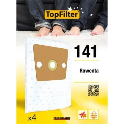 Image de Lot de 4 sacs aspirateur Rowenta TopFilter Premium ref 64141