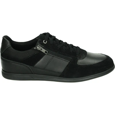 Afbeelding van Geox Renan Sneakers laag, Heren, Maat: 44, Black Leer