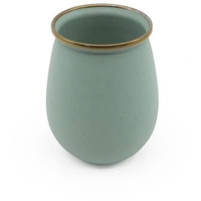 Afbeelding van Barebones Emaille Drinkbeker Mint 2 pack Groen Glazen &amp; Bekers