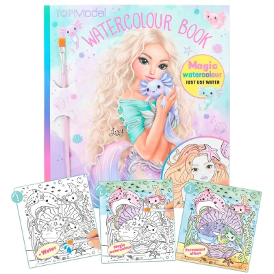 Afbeelding van TOPModel Waterverf Boek Mermaids