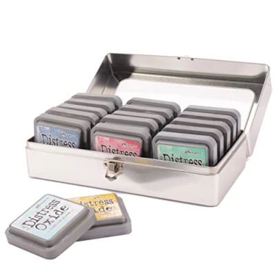 Afbeelding van Ranger Tim Holtz Distress Pad Storage Tin 3x3 Pads (leeg) TDA68075 (02 20)