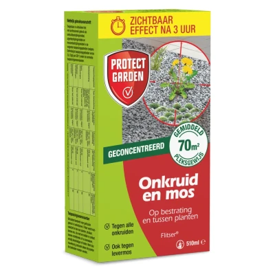 Afbeelding van Onkruidverdelger en mos verwijderaar Flitser Protect Garden 70 m² (Concentraat, 510 ml)