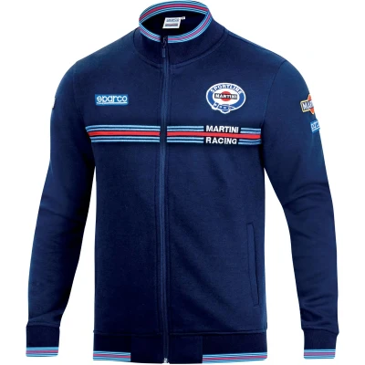 Afbeelding van Sparco Martini Racing Sweater met Rits XXXL Marineblauw Iconisch Sweatshirt Volledige
