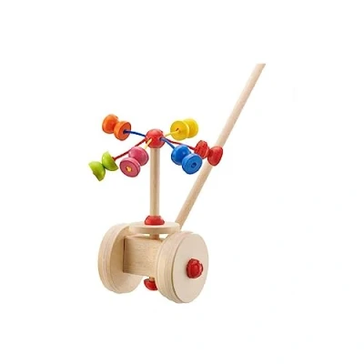 Afbeelding van Selecta Spielzeug Duwstok Karussell Junior 57 Cm Hout Naturel