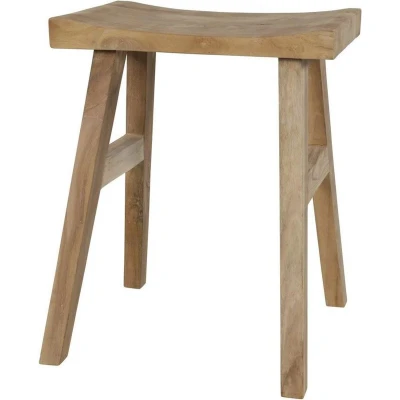 Afbeelding van Krukje teak 40x30cm
