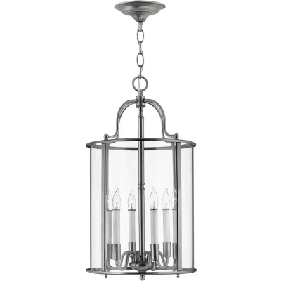 Afbeelding van Hinkley LED Pendelarmatuur Gentry 6X E14 Max 60W Dimbaar Pewter