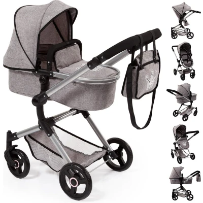 Afbeelding van Poppenwagen Reig Combi Neo Pro 86 x 79 42 cm Grijs