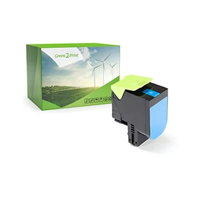 Afbeelding van Green2Print cyaan toner vervangt Lexmark 71B0020, 71B20C0 2.300 pagina&#039;s, compatibel met CX317DN, CX417DE, CX517DE, CS317DN, CS517DE