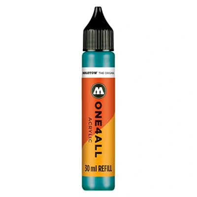 Afbeelding van Molotow ONE4ALL™ 30ml Groenblauwe navul Inkt op acrylbasis