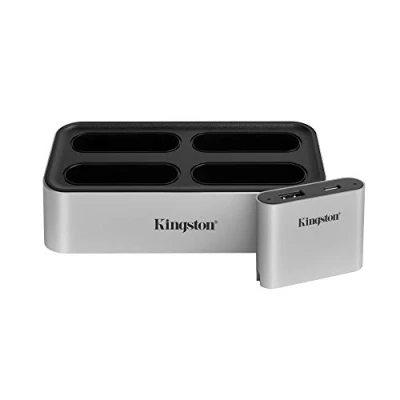 Afbeelding van Kingston WFS U Externe geheugenkaartlezer / hub USB C 3.2 (Gen 2) Zilver zwart