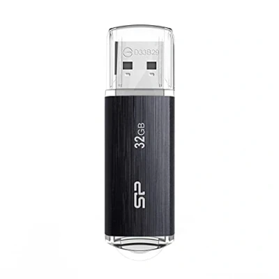 Afbeelding van USB stick Silicon Power SP032GBUF3B02V1K Zwart 32 GB