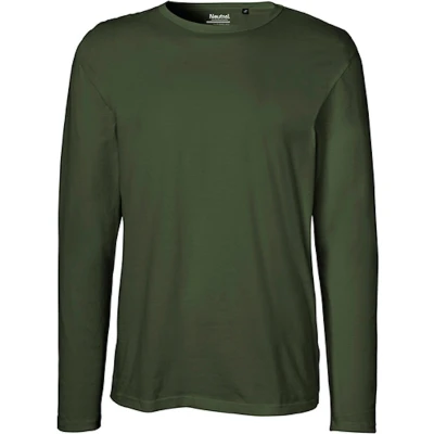 Afbeelding van Men&#039;s Long Sleeve T Shirt met ronde hals Military S
