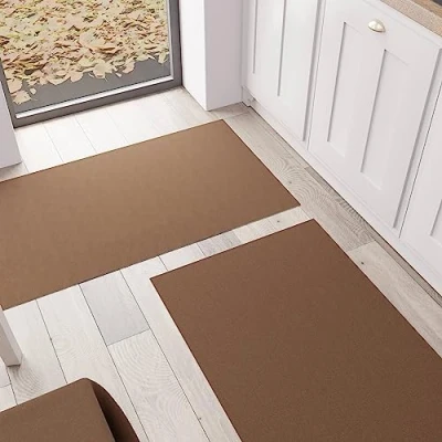 Afbeelding van PETTI Artigiani Italiani keukentapijt, wasbaar, antislip, effen 52 x 380 cm bruin, 100% Made in Italy