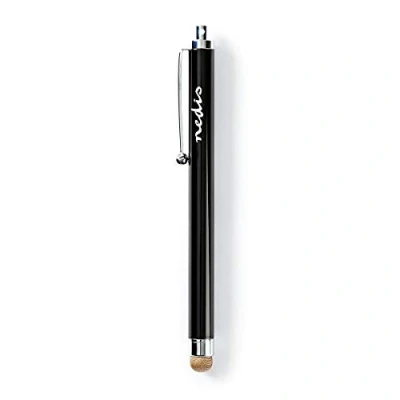 Afbeelding van Nedis Stylus Pen Gebruikt voor: Smartphone / Tablet Koperdoek Tip 1 Stuks Met clip Zwart