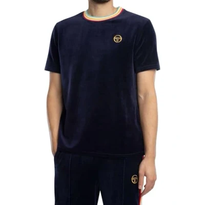 Afbeelding van Sergio Tacchini Slice TEE Tshirt basic, Heren, Maat: XL, Maritime blue/gold