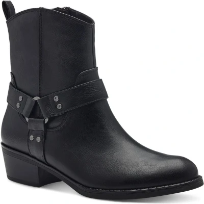Afbeelding van Marco Tozzi 2 25324 43 Enkellaarzen met ritssluiting voor dames, zwart.