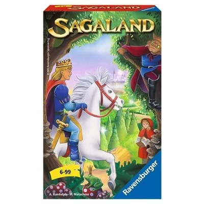 Afbeelding van Ravensburger 23318 Sagaland, verzamelspel voor 2 4 spelers, kinderspel vanaf 6 jaar, compact formaat, reisspel, ontbijtspel